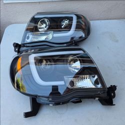 05-11 Toyota Tacoma LED DRL Projector Headlights Luces Focos Micas Faros Faroles Headlamps