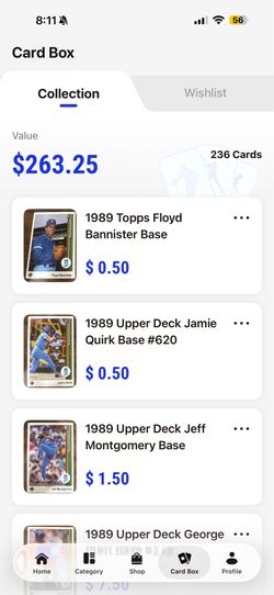 Baseball cards