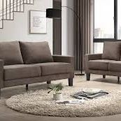 New Couch / Love Seat.  Brown Or Grey Fabric.  Free Delivery!
