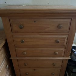 Dresser and mirror and a dresser