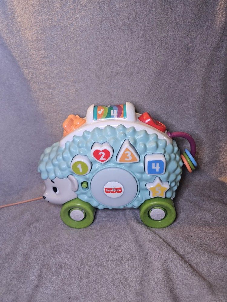 Fischer Price Linkimals Happy Shapes Hedgehog Baby Learning Pull Toy