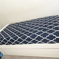 Ikea bed frame with pull out bed and storage 