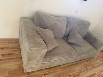 Matching Corduroy Sofa & Loveseat Set – Great Condition