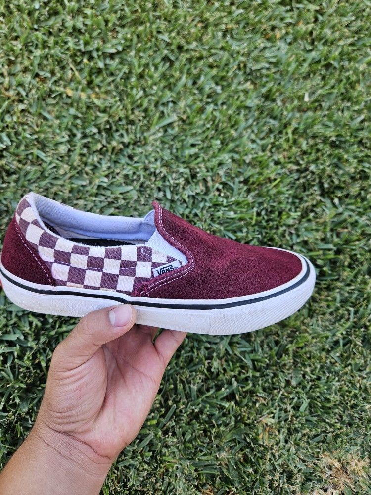 Burgundy Vans