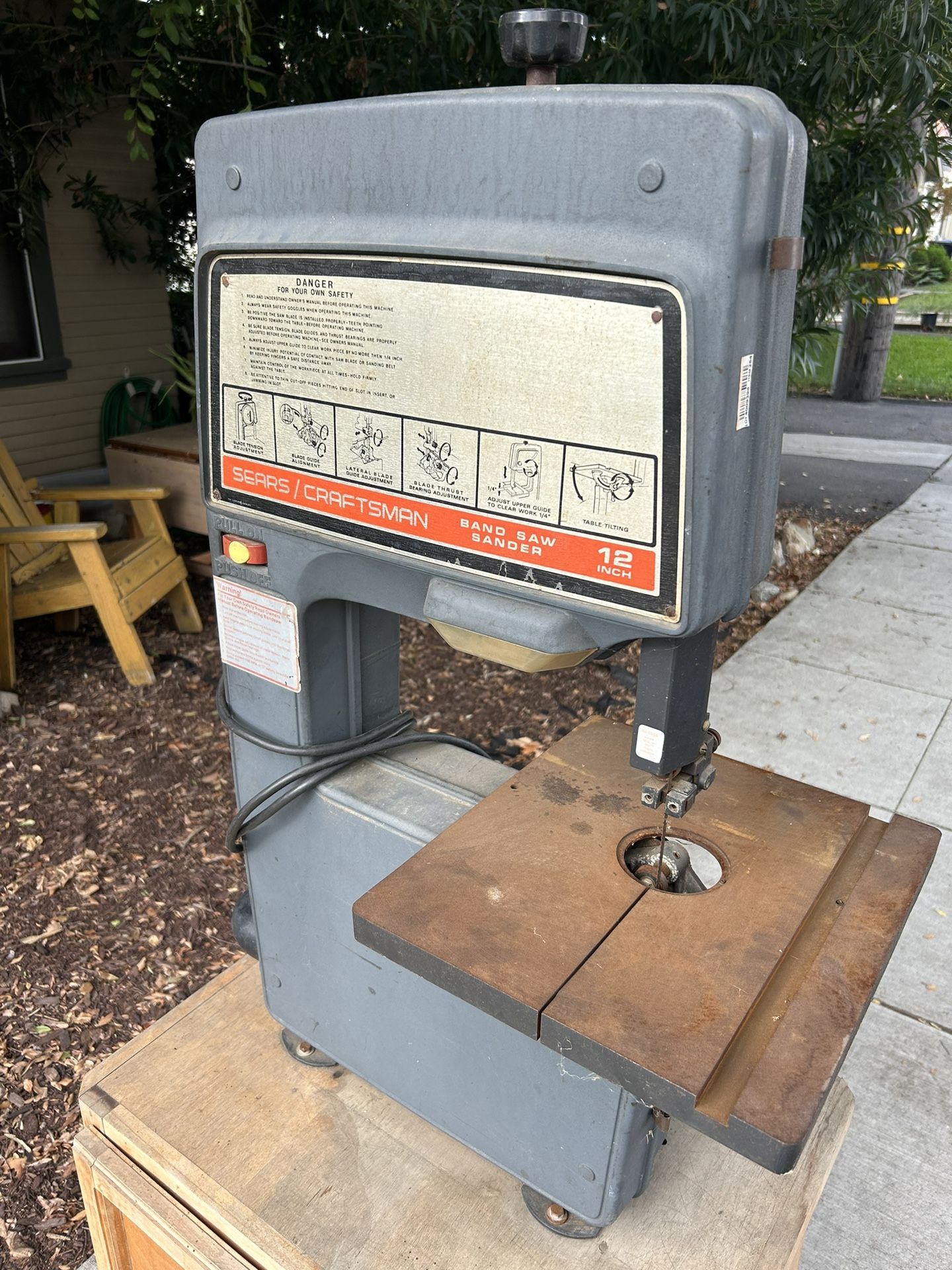 Vintage Craftsman 12” Band Saw Sander for Sale in Upland, CA OfferUp