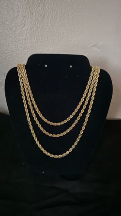18kt Gold Plated 20&22in Chain