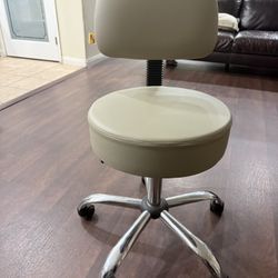 Leather Chair W/ Wheels