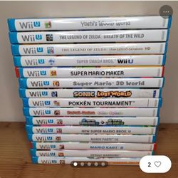 Wii u games bundle all working and good condition (HEAVY HITTERS NO SHOVELWARE)