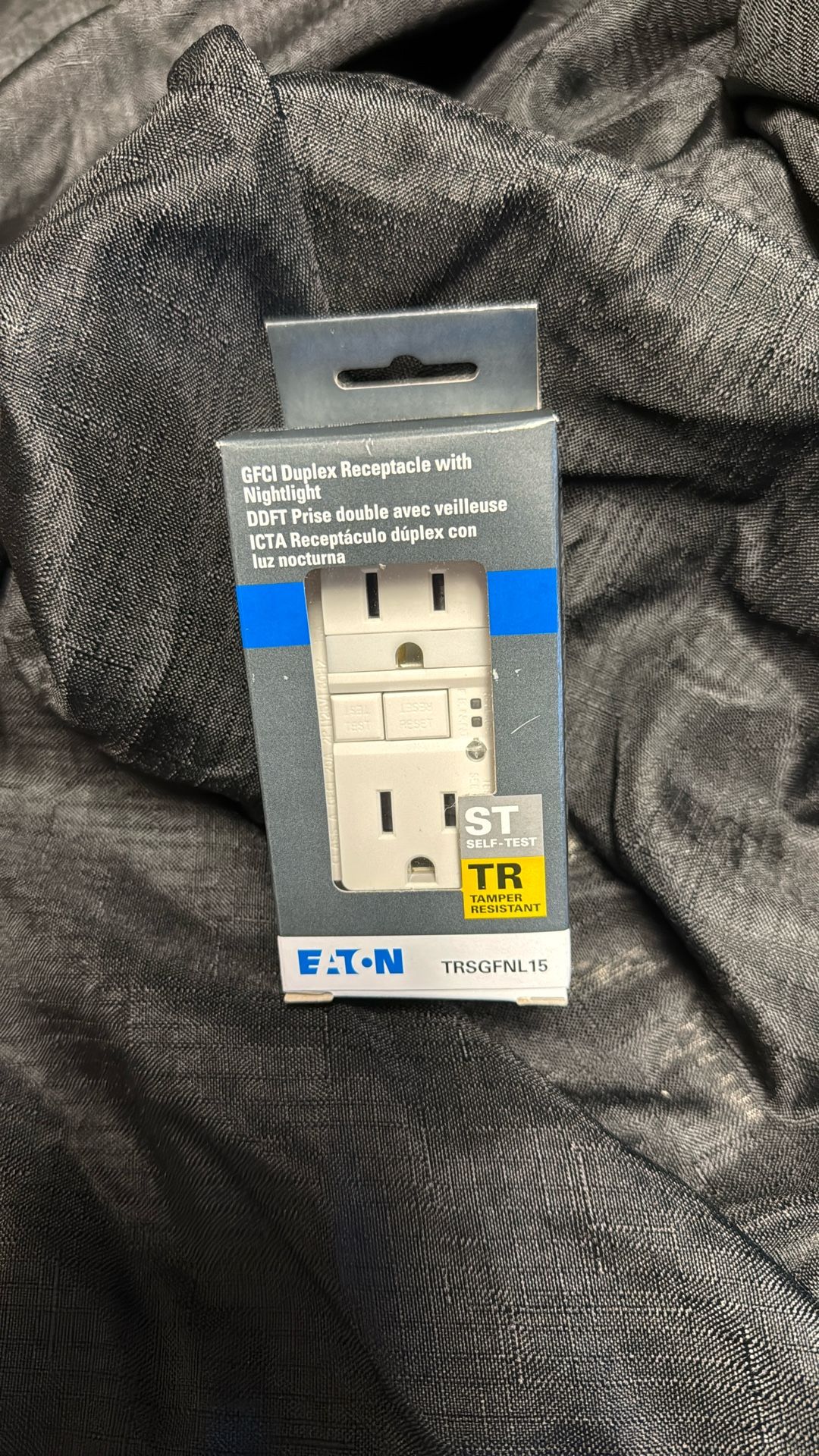 Eaton GFCI Duplex Receptacle W/ Night Light 3/OH