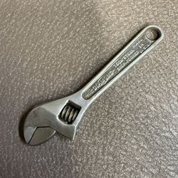 Vintage Diamond 4 Inch Adjustable Wrench Diamalloy  -USA-