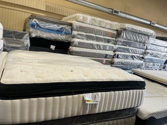 Pillow Top Mattress with Box Spring king