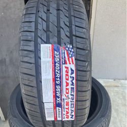 New Tires 235/40R19 American Roadstar Set Of (4) Tires, WE FINANCE