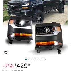 16-18 Silverado 1500 Headlights 