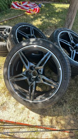 Corvette C8 Stock Wheels And New Tires And Sensor