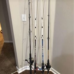 4 Ocean Fishing Poles 