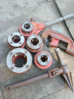 ridgid pipe therd 2 4-4 in 1 in 3/4 1-3 in 3/4 1-4