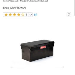 Brand New Craftsman Truck Bed Took Box - Never Used  Just Missing Keys