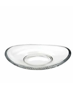 Nambe Crystal Braid Serving Tray Bowl 12"