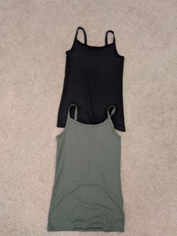 2 No Boundaries Size M Ribbed Cami Tank Tops~New~Polyester/Spandex~Price Includes Both Tanks