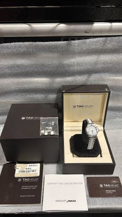 TAG HEUER Women  FORMULA 1 watch Diamonds 31mm SS/CERAMIC White Dial Date Quartz