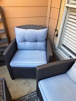 Outdoor Patio Furniture Set – 2 Chairs + Table