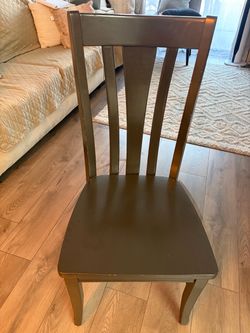Dark Brown Wood Dining Chairs