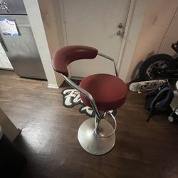 2 Spinning Barber Bar Stools 