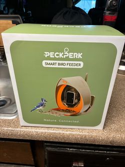 Brand new peck perk Smart birdfeeder 2K my vision for Apple and android compatible brand new never opened two in stock
