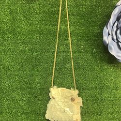 Crewcuts Sequin Shell Purse Gold Chain Strap NWT Brand New