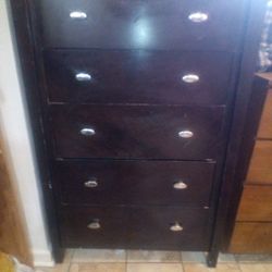 Black Dresser Six Drawers Good Condition Dressers 