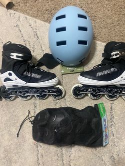 Roller Blades w/ helmet and pads