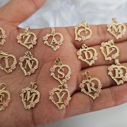 Initial Pendants 14k Gold 