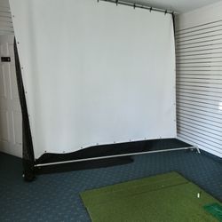 Indoor Golf Swing Screen 8' High by 10' Wide