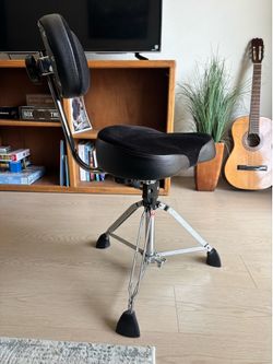 Gibraltar motorcycle drum throne with back rest
