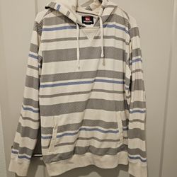 MENS STRIPPED PULLOVER HOODIE