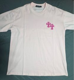 Pink chrome hearts shirt