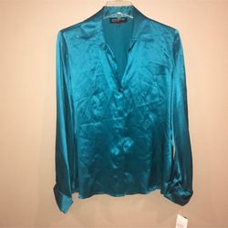 Jones New York Collection silk blouse size 10
