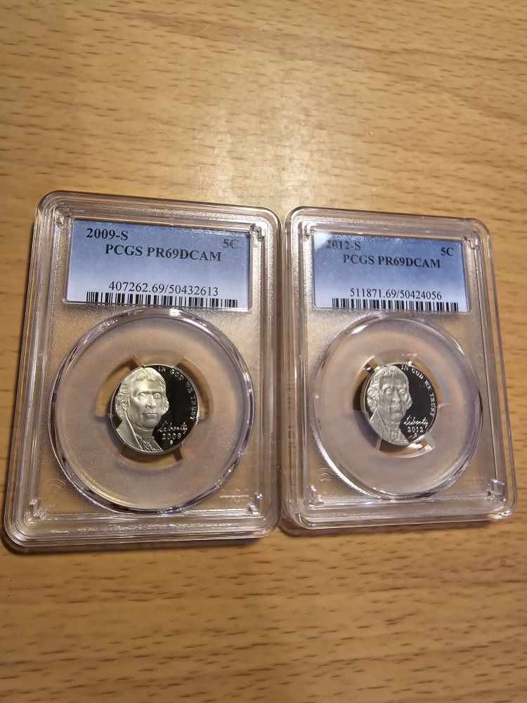 Proof Jefferson Nickels