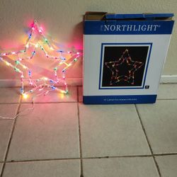 Brand New 18" Lighted Star Window Silhouette 