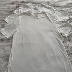 Tommy Hilfiger Men’s Set of 2 White 100% Cotton Crewneck T-shirts, size M