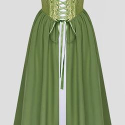 Ladies RENAISSANCE PEASANT DRESS sz LG