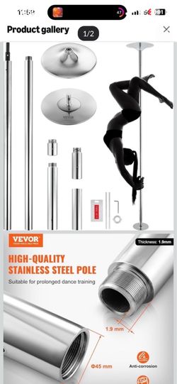 Strip dance pole