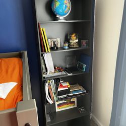 Gray Book Shelf 70in Tall