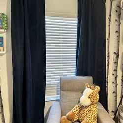 Ralph Lauren 95” Navy Blackout Curtains 