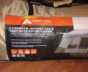 Ozark Trail 11 person instant cabin tent w/ private room
