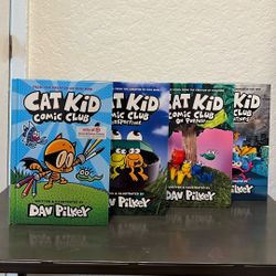Cat Kid Comic Club Hard Cover Books 1-4
