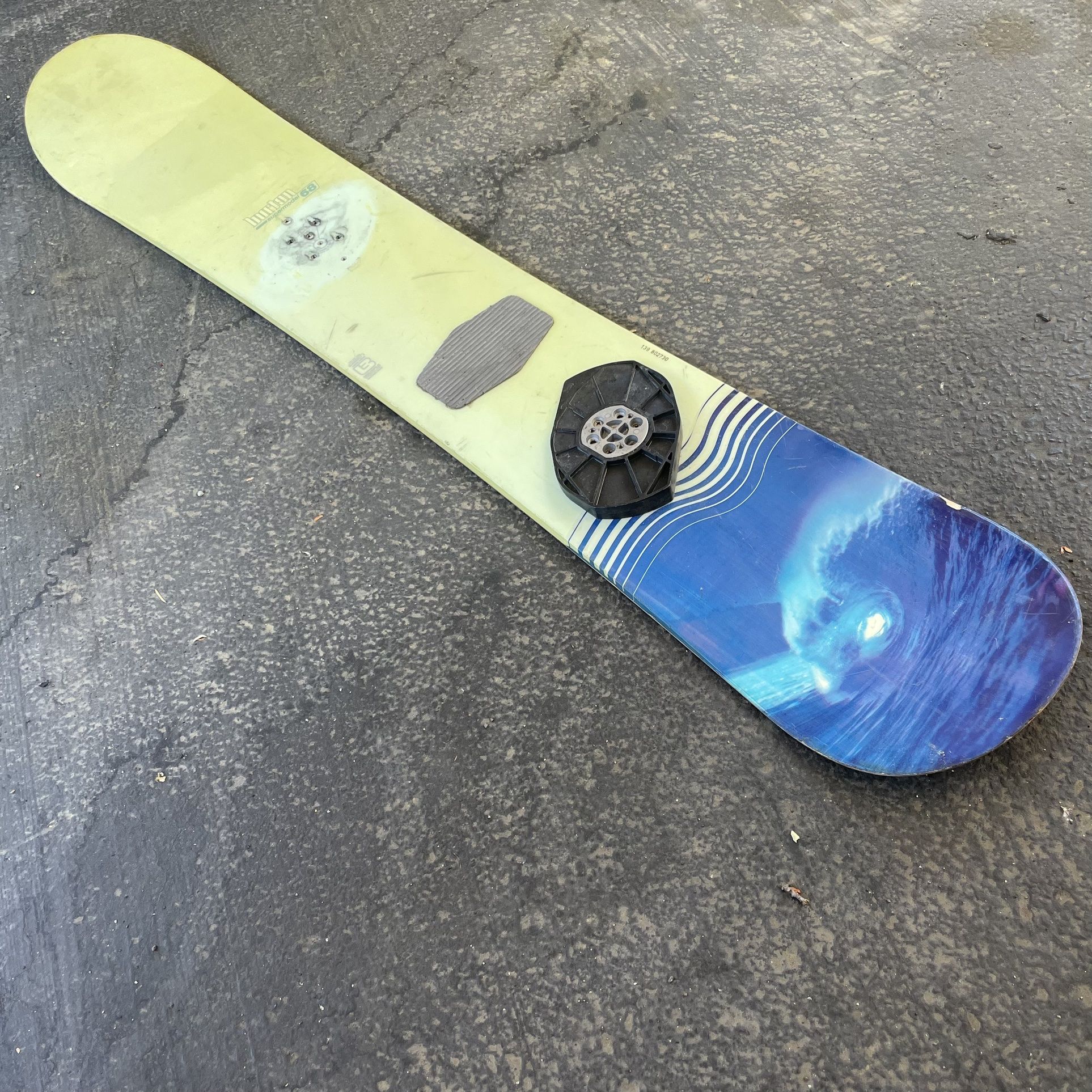 Vintage burton supermodel snowboard 68 superfly 2 wood core