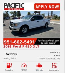 2018 Ford F150 XLT