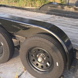 2021 7x14 Dual Axle Utility Trailer – Ramp Gate – Barely Used