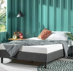 Zinus King Gray Fabric Bed frame - Never Opened